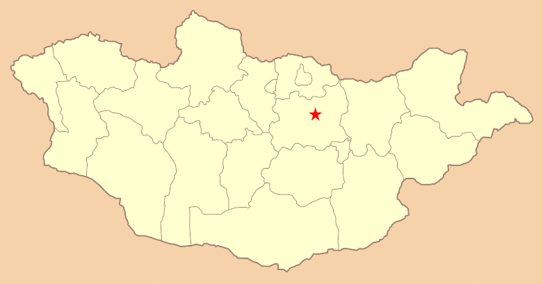 mongolia map ulaanbaatar
