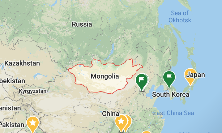 mongolia map