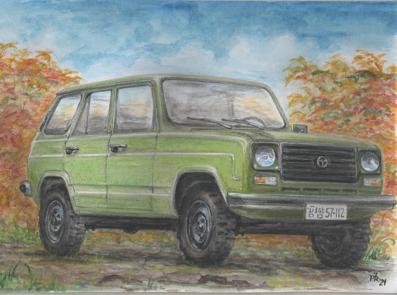 North Korean Car Paintings