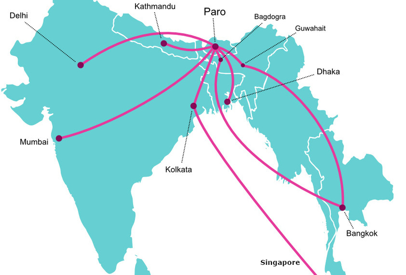 bhutan map where is bhutan